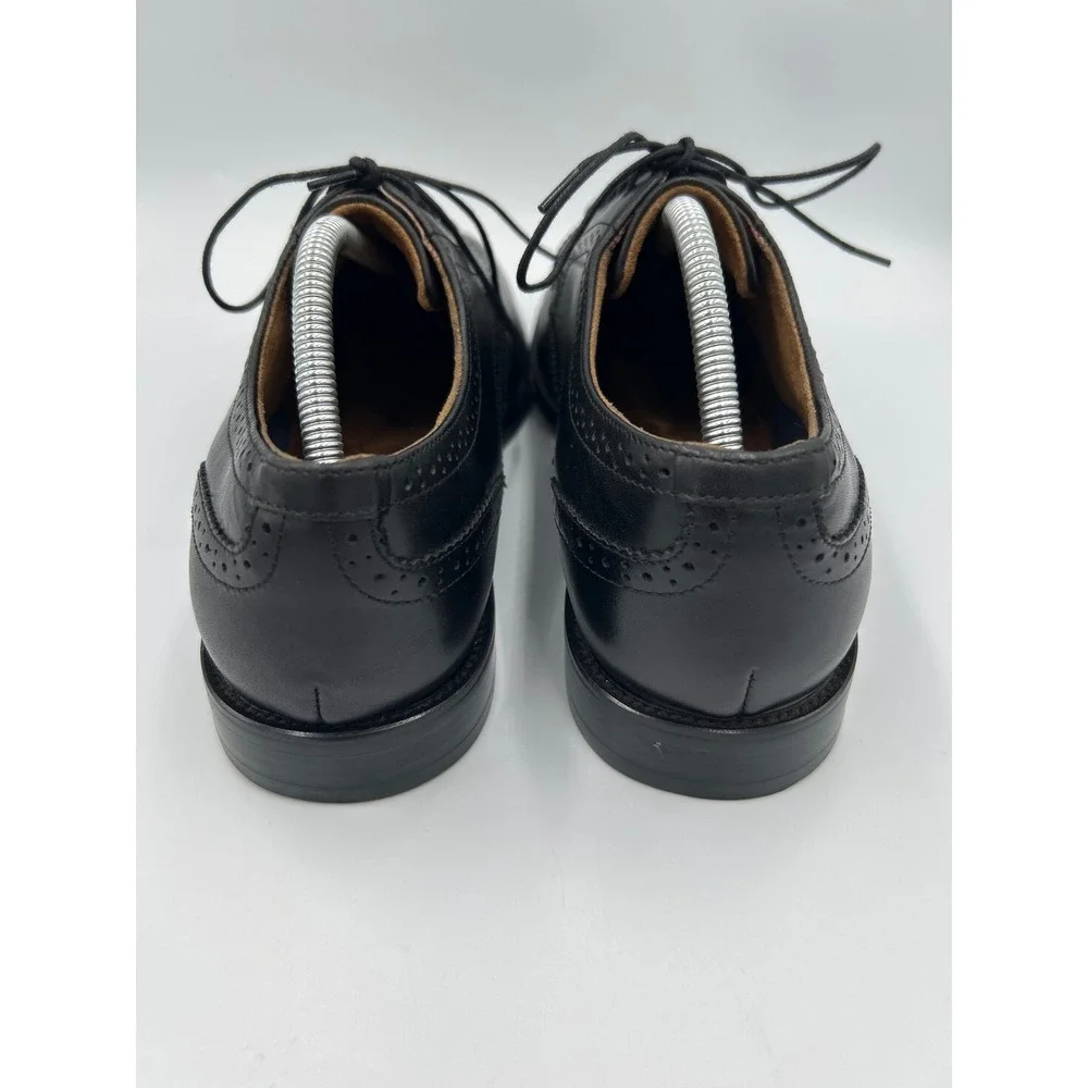 Florsheim Montinaro Black Leather Wingtip Oxford Dress Shoes Mens Size 9.5M